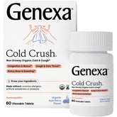 Genexa Cold Crush Homeopathic 60 Chewable Tablets Acai Berry Flavor